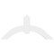 Ekena Millwork Archdale Architectural Grade PVC Gable Bracket, 36"W x 16 1/2"H x 2"D x 4"F, 11/12 Pitch GBP036X17X0204ARC00 - alternate 2